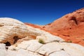 Amazing colors and shapes of sandstone formations in Valley of Fire State Park, Nevada, USA Royalty Free Stock Photo