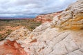 Amazing colors and shapes of sandstone formations in White Pocket, Arizona Royalty Free Stock Photo