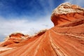 Amazing colors and shapes of sandstone formations in White Pocket, Arizona Royalty Free Stock Photo