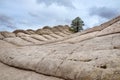 Amazing colors and shapes of sandstone formations in White Pocket, Arizona Royalty Free Stock Photo