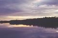 Amazing colors of sunset in Finland. Royalty Free Stock Photo