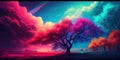 Amazing colourful landscape wallpaper.