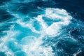 Amazing colours water with waves of the Mediterranean Royalty Free Stock Photo