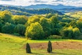 Amazing countryside landscape in mountains Royalty Free Stock Photo