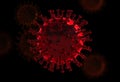 Amazing Covid-19 illustration , Corona, Coronavirus. Virus background. Pandemic.