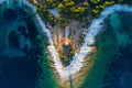 Amazing Croatia, spectacular Adriatic coastline, lighthouse of Veli Rat on the island of Dugi Otok