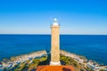 Amazing Croatia, spectacular Adriatic seascape, lighthouse tower of Veli Rat on the island of Dugi Otok