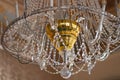 Amazing Crystal vintage palace lamp with golden core