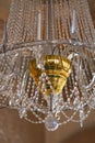 Amazing Crystal vintage palace lamp with golden core