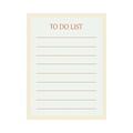 Amazing cute vintage light blue Todo list in small pluses isolated on white background. Vector illustration.As a mock-up for