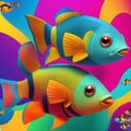 Psychedelic Tropical Fish