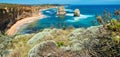 Amazing daylight over the Twelve Apostles, the Great Ocean Road, Australia Royalty Free Stock Photo