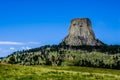 The Amazing Devil's Tower, Wyoming, USA. Royalty Free Stock Photo