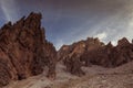 Amazing dolomitic rocky pinnacles in the Tofane area