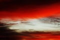 Red Blurry Sunset Sky