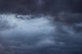 Amazing dramatic dark gray sky after storm Royalty Free Stock Photo