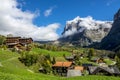 Amazing dream like Swiss alpine mountain landscape