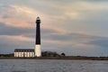 Amazing dusk view of Sorve Lighthouse on island Saaremaa