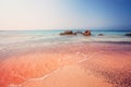 Amazing Elafonissi Beach on Crete, Greece Royalty Free Stock Photo