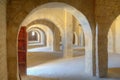 Amazing empty room in Sousse Ribat Royalty Free Stock Photo