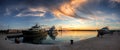 Breathtaking Sunset over Harbor in Pula, Istria