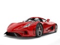 Amazing fiery red super car Royalty Free Stock Photo