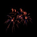 Amazing fireworks in dark background