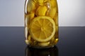 Amazing fragrant tangy homemade infused garlic lemon olive oil