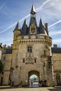 Amazing Gate Cailhau Porte Cailhau in the Bordeaux city, Aquitaine, France. Royalty Free Stock Photo