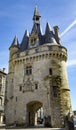 Amazing Gate Cailhau Porte Cailhau in the Bordeaux Royalty Free Stock Photo