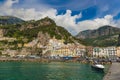 Amazing generic view on town of Amalfi, Amalfi coast, Campania region, Italy