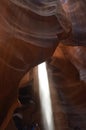 Amazing Geological Formations In Antelope Canyon. Land of Navajos. Geology. Holidays. Travel. Royalty Free Stock Photo