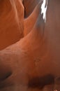 Amazing Geological Formations In Antelope Canyon. Land of Navajos. Geology. Holidays. Travel. Royalty Free Stock Photo