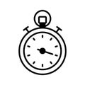 An amazing glyph style icon of stopwatch, ready to use vector Royalty Free Stock Photo
