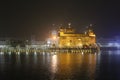 Amazing golden temple view at night