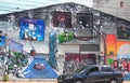 Amazing graffiti on one of streets in Sao Paolo,