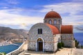 Amazing Greece - beautiful Kalymnos island, agios Savvas monastery, Dodecanese.