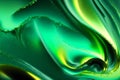 An amazing green background. Emerald Symphony. The Mesmerizing Green Liquid. Generative AI