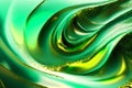 An amazing green background. Emerald Symphony. The Mesmerizing Green Liquid. Generative AI