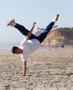 Amazing handstand Royalty Free Stock Photo