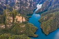 Amazing high angle view of beautiful Baofeng Lake in China