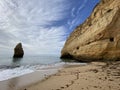 Hike along the algarvian coast in Lagoa, Algarve, Portugal