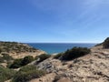 Hike along the algarvian coast in Lagoa, Algarve, Portugal