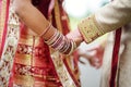 Amazing hindu wedding ceremony. Details of traditional indian wedding. Royalty Free Stock Photo