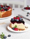 Amazing homemade berries cheesecake