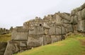 Amazing huge ancient Inca stone wall of Sacsayhuaman fortress, Cusco, Peru, South America