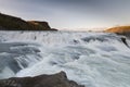 Amazing huge beautiful waterfall Gullfoss, Iceland Royalty Free Stock Photo