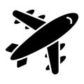 An amazing icon of airplane, beautiful vector of flight