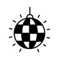 Amazing icon of disco ball, trendy vector of disco light
