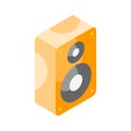 Amazing icon of sound speaker in trendy isometric style, ready to use vector Royalty Free Stock Photo